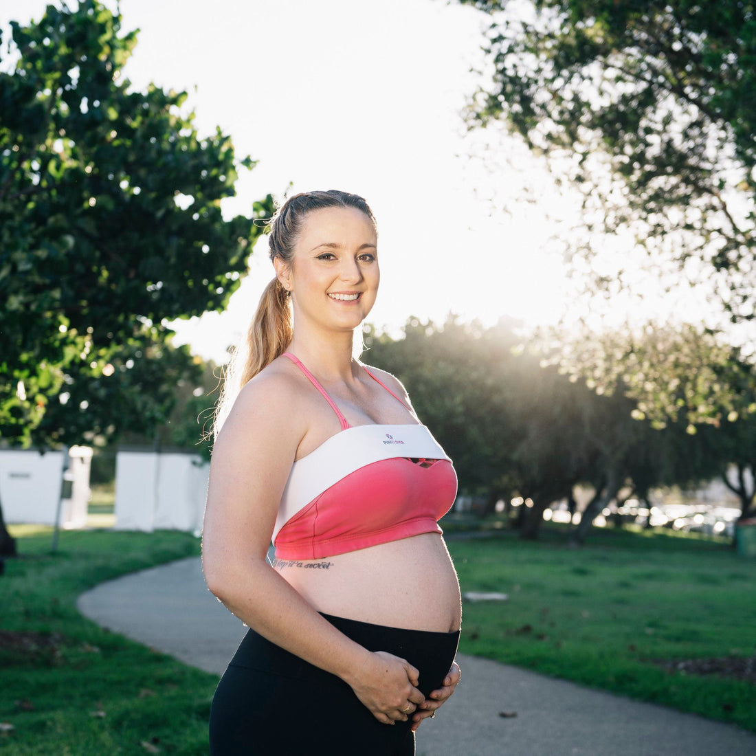 Beat the bounce! The Breastband helps prevent sore and sagging breasts