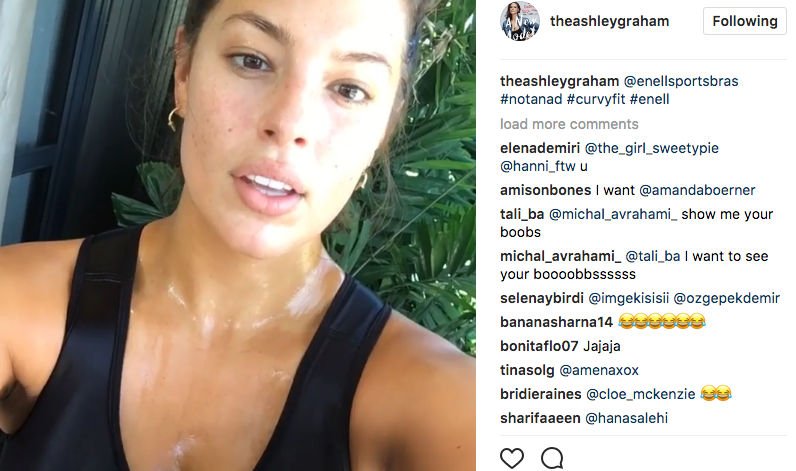 Ashley Graham Shakes It Out In Her Trusty Sports Bra From ENELL