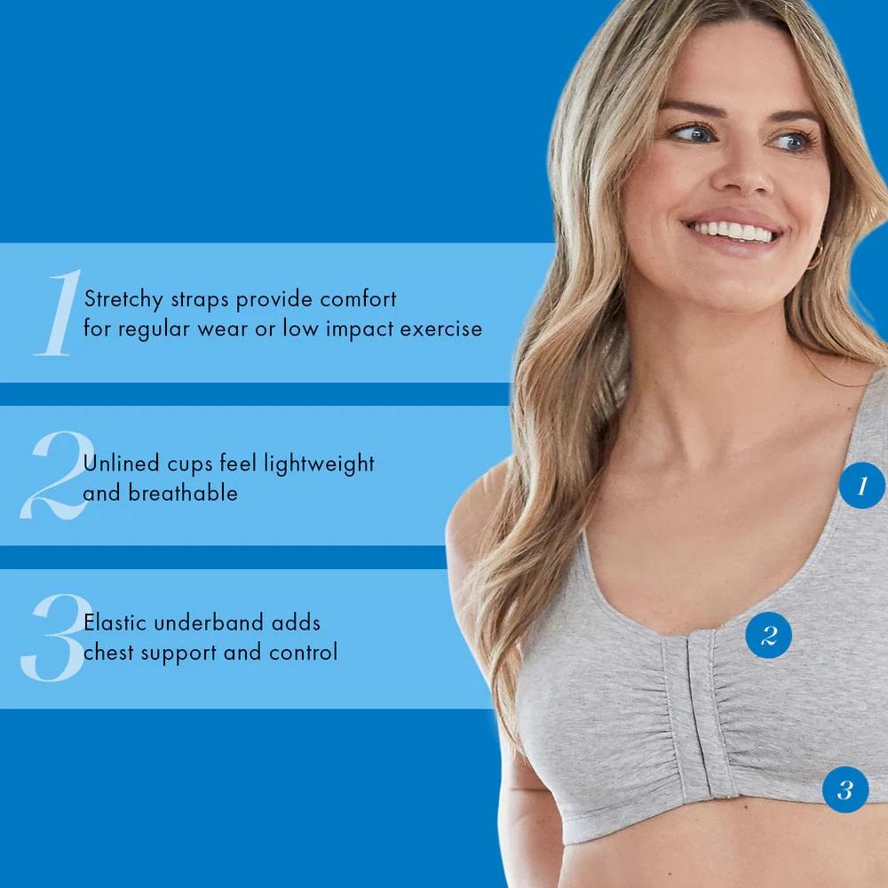 Bestform Front Close Wirefree Cotton Bra