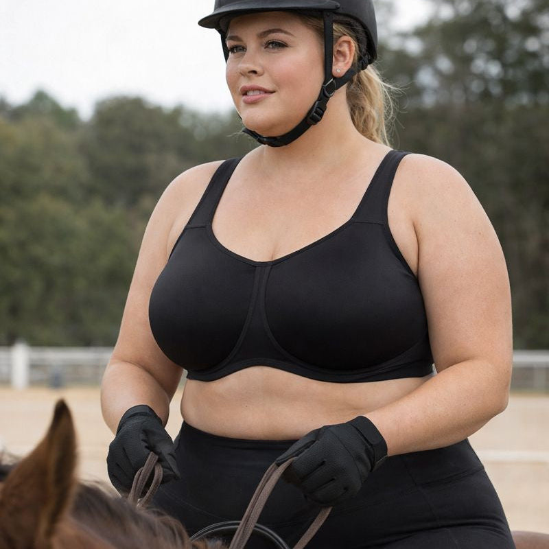 Simone Underwire sports bra for high impact support, high-impact activities such as horse riding